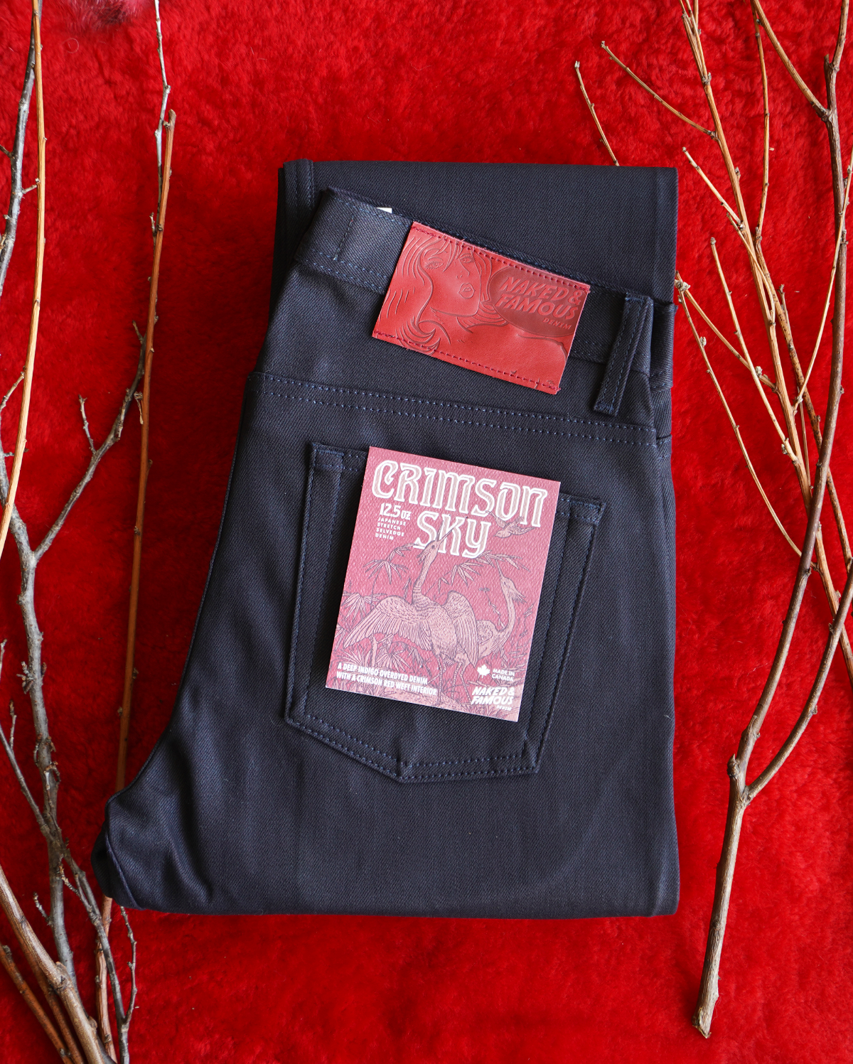 Crimson Sky Stretch Selvedge